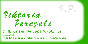 viktoria perczeli business card